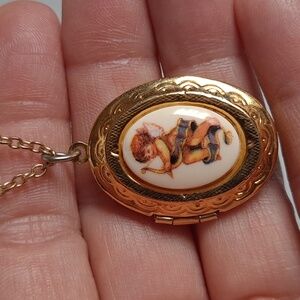 Cupid Locket Necklace